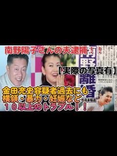 [x]南野陽子さんの夫逮捕【実際の写真】過去にも10回以上のトラブル！！【横領・妊娠・暴力】がヤバい、、 - YouTube