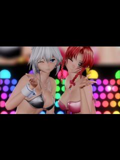 [x] 水着の咲夜 と 美鈴 で『愛包ダンスホール』 - YouTube