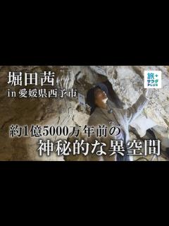 [x]【堀田茜 in 愛媛県西予市】歴史を感じる神秘的な洞窟で暗闇体験 - YouTube