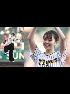 [x]山田杏奈、ノーバンならず！ 甲子園で人生初の始球式 「パナソニック エコナイター」 - YouTube