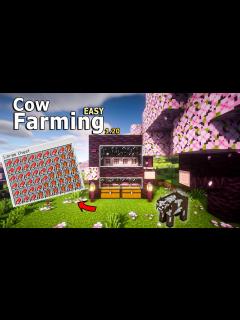 [x]BEST AUTOMATIC Cow Farm Minecraft 1.20 Survival | Bedrock Java - YouTube