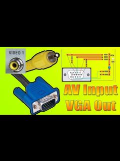 [x]vga to av cable | vga to av converter | vga to rca | av to vga - YouTube