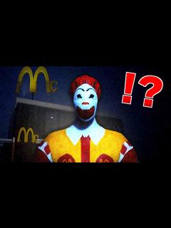 [x]深夜のマクドナルドで『ドナルドに襲われるホラーゲーム』がヤバい - YouTube