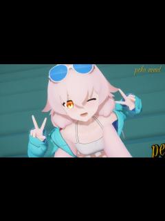 [x]【MMDブルアカ】水着の小鳥遊ホシノで「DEEP BLUE TOWNへおいでよ / DEEP BLUE TOWN e Oide yo」【4K ...
