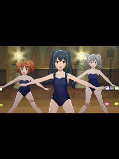 [x]スタマス GR@TITUDE 新スクール水着(紺) 亜夜 高槻やよい 神崎蘭子 トリオ mod - YouTube