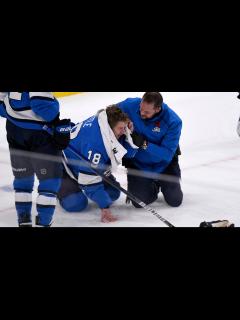 [x]Winnipeg Jets' Bryan Little got dozens of stitches after slap shot to ...