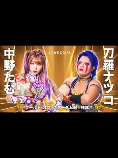 [x]いよいよ明日！中野たむ vs 刀羅ナツコ ワールド・オブ・スターダム選手権試合！10.9 愛知・ドルフィンズアリーナ ...