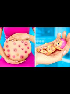 [x]ヘルプ！バービーが再び妊娠！👶 *妊娠した人形のライフハックとクールなガジェット* - YouTube