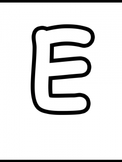 [x]Bubble Letter Capital E