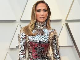 Jennifer Lopez Wore a Silver Mirror Dress to the Oscars - Business ...